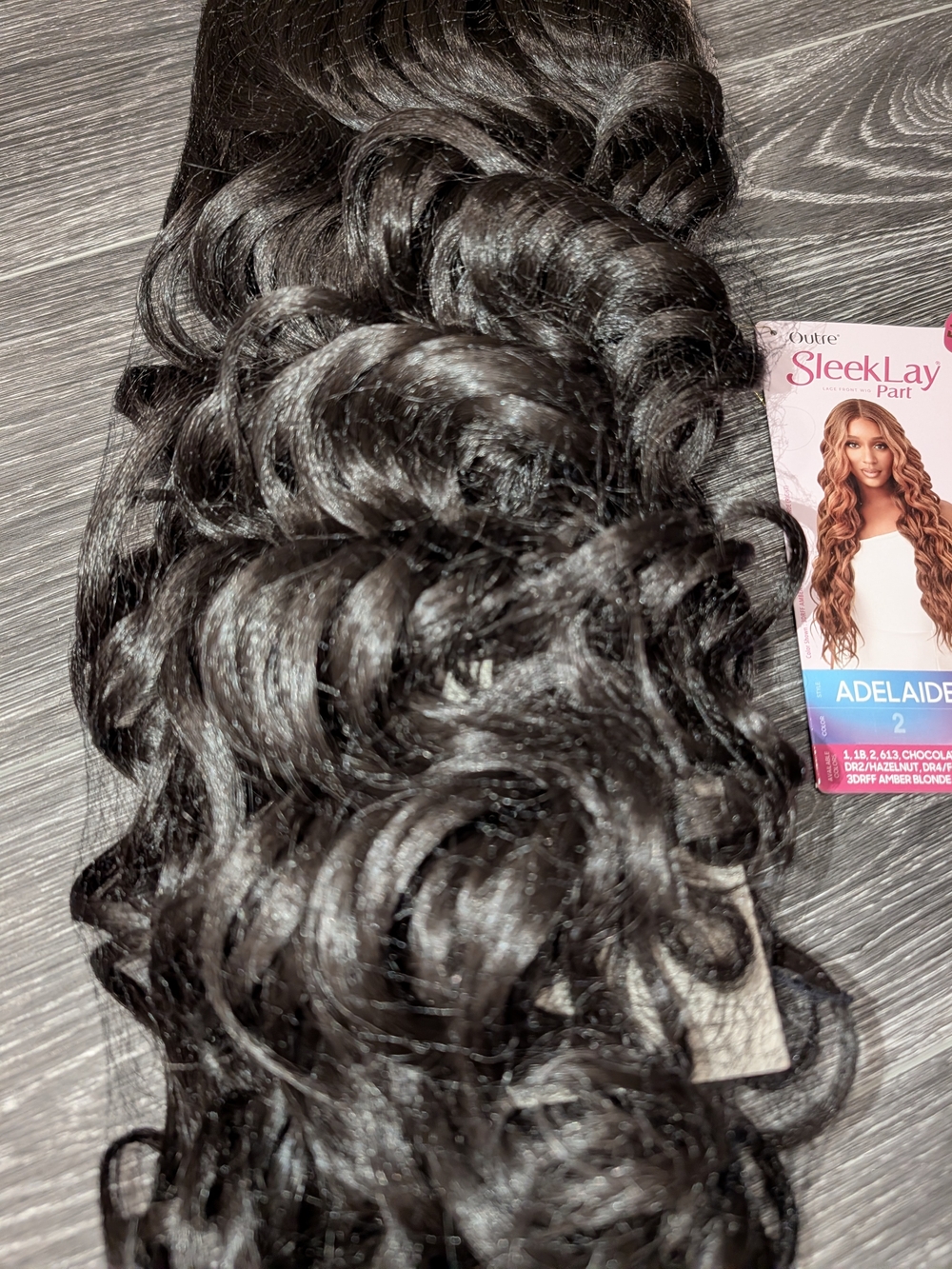 SleekLay Adelaide Synthetic Lace Front Wig - Black (Color 2) - Picture 6 of 11